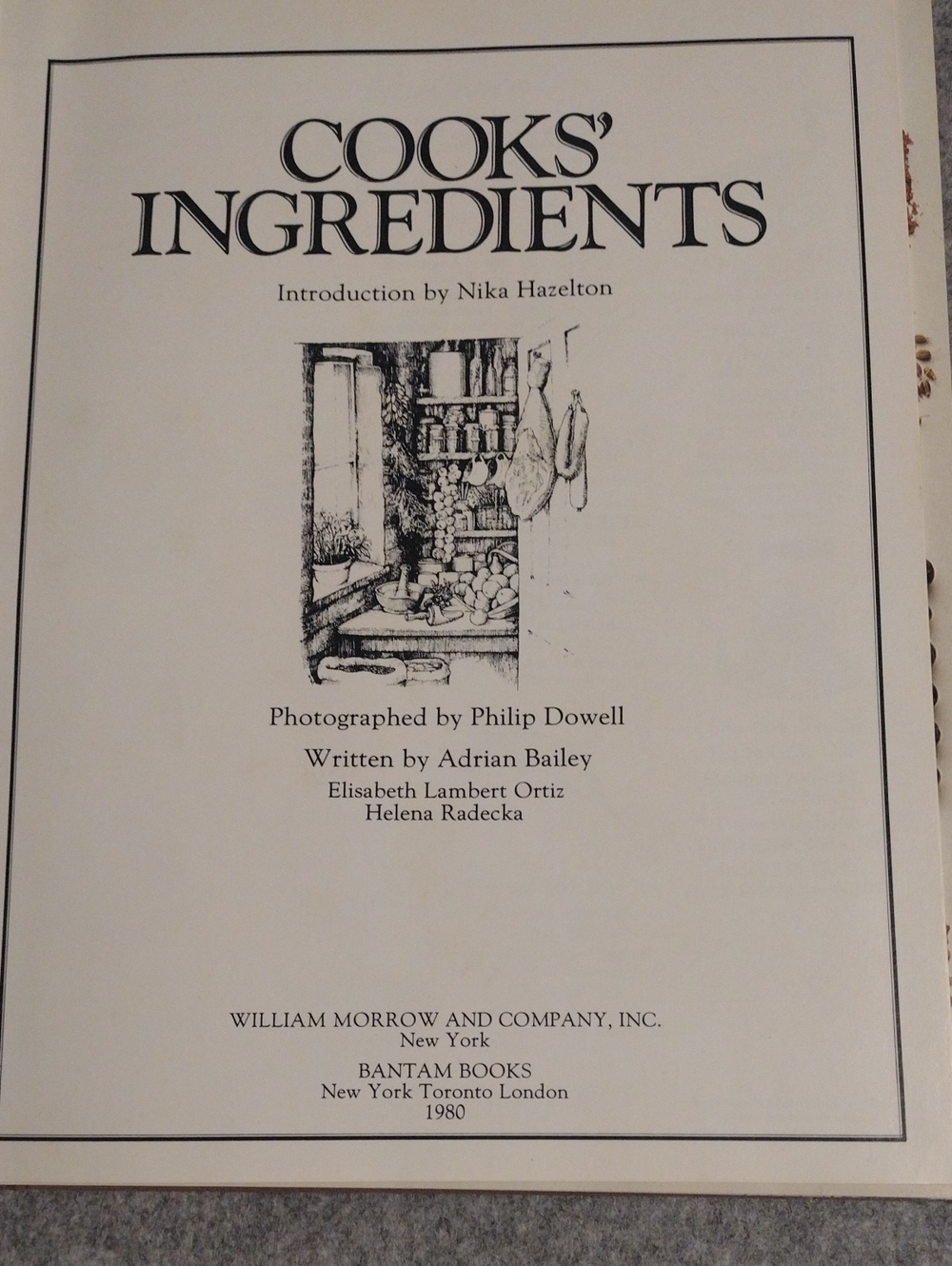 Cooks' Ingredients Cookbook - White Cover